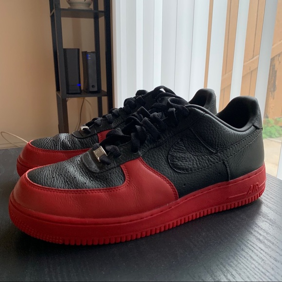 2008 Nike Air Force 1 Low Used Men's Size 11 Bred - Picture 6 of 7